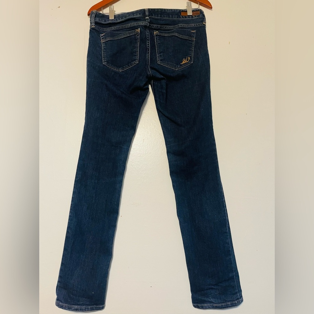 Express Dark Blue Women's Straight Leg Jeans - Picture 2 of 7